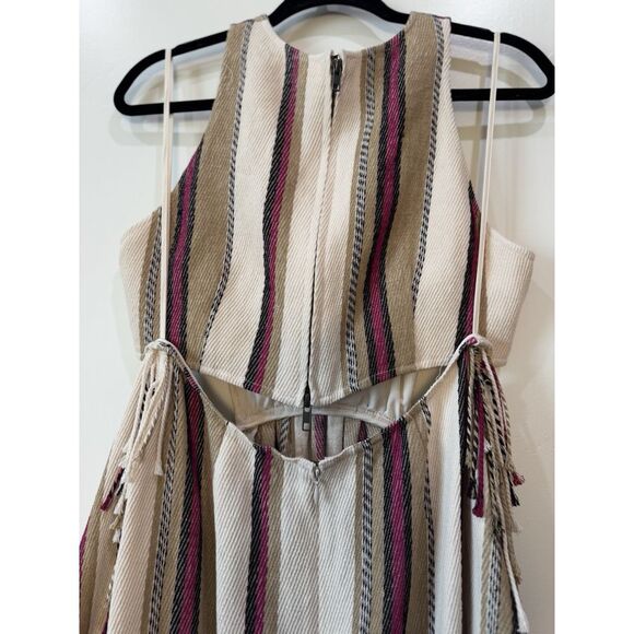 NWT Ulla Johnson Caterina Maxi Dress Positano Linen Cut Out Open Back Size 8 - Picture 8 of 15